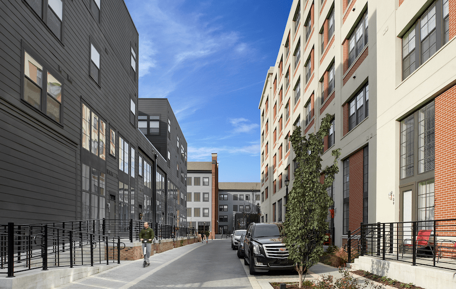 Street parking creates a more urban feel LC Germantown, a 2023 BALA winner.