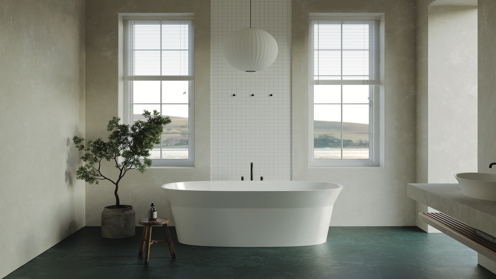 James freestanding tub from Acquabella