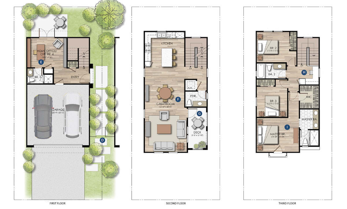 City commons plan D floorplans