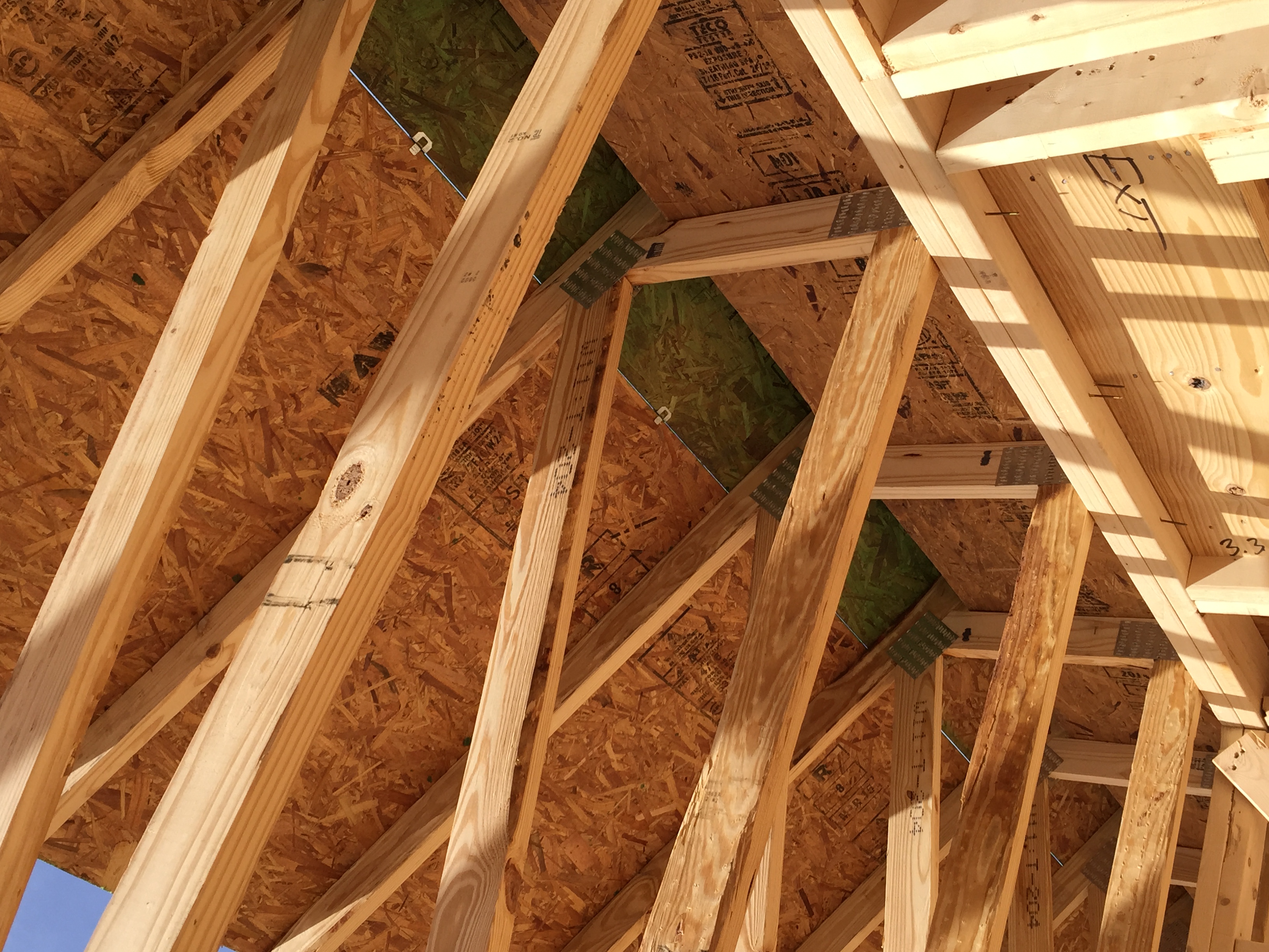 Insight Homes allows for more space than usual under its trusses so it can install thicker insulation.