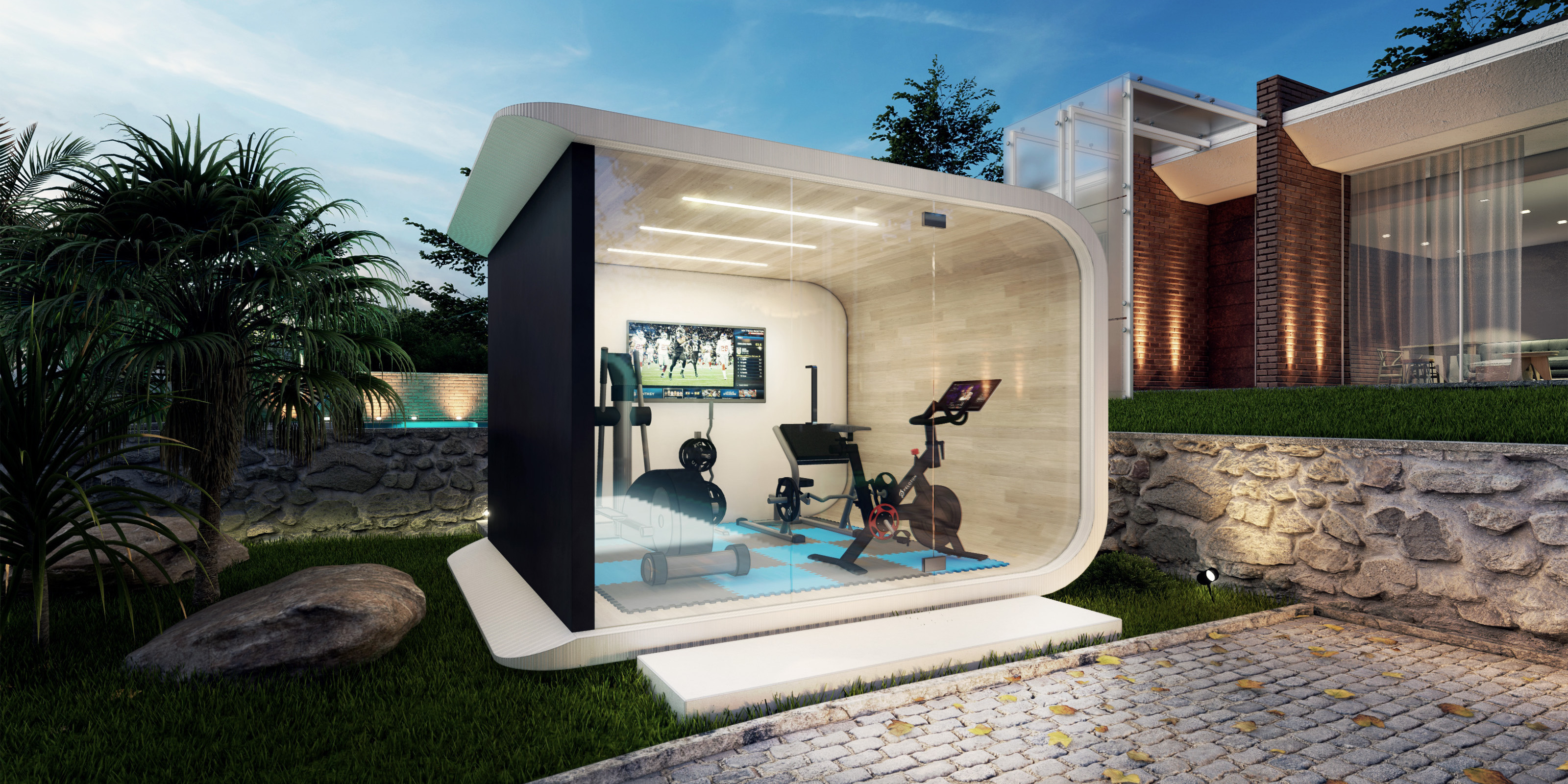 Azure backyard accessory dwelling unit modern