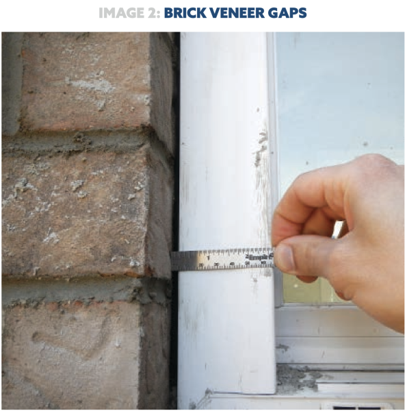 brick veneer gaps