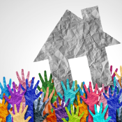 Many hands reaching for single house amidst housing affordability crisis