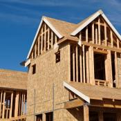 A single-family home under construction