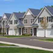 Row of townhomes