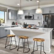 A kitchen at Landsea Homes Corporation's Rohe at Neuhouse