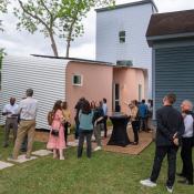 640 square foot solar-powered ADU  at an open house