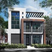 Modern home exterior render by BSB Design
