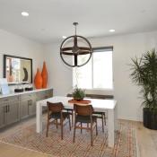 Buyers at Lighthouse by Taylor Morrison in Costa Mesa, Calif., can work in the informal dining room, which offers plentiful storage to keep work materials organized and within reach