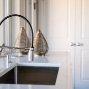 Hands-free touch faucet in the kitchen, Tri Pointe Homes