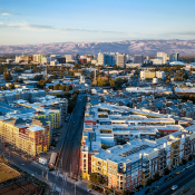 Aerial view of downtown San Jose, California