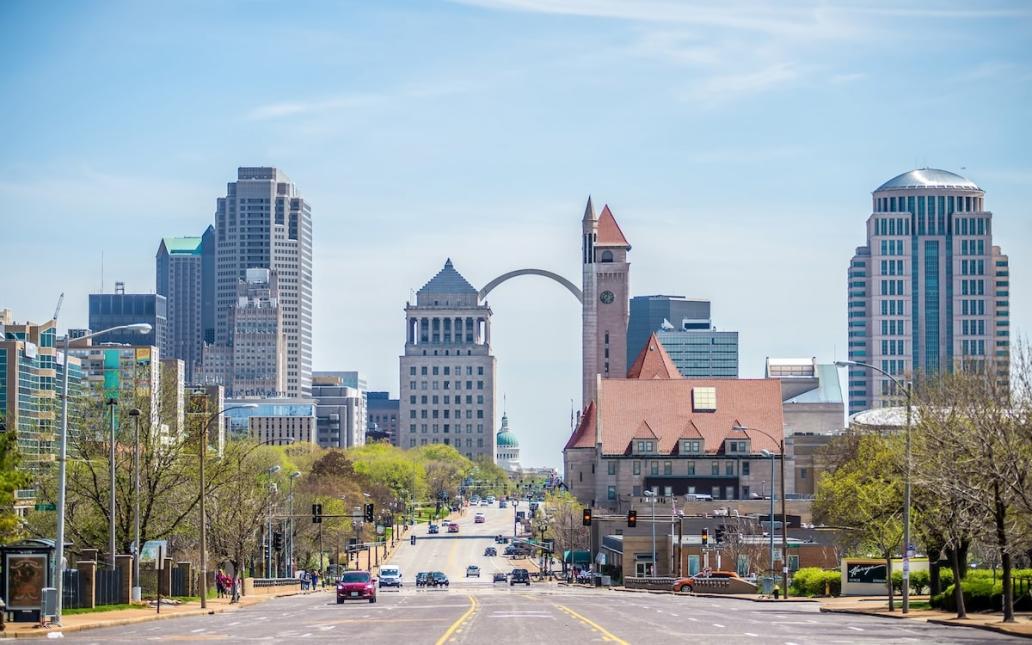 Street view of St. Louis