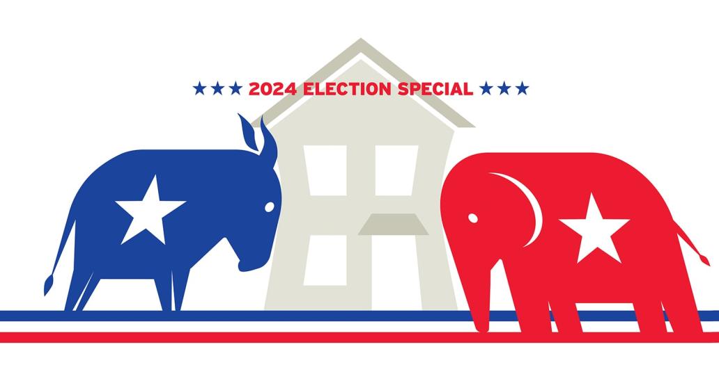 Democrats' blue donkey and Republicans' red elephant go head to head over housing