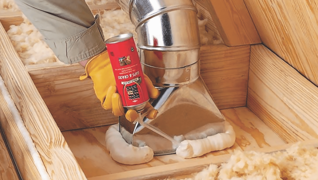 Spray foam in the attic to prevent ceiling air leaks