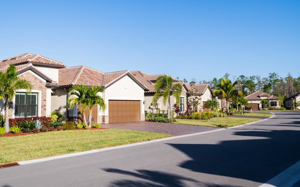 A residential street in Florida 