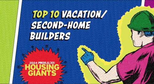 Man in hardhat points to "Top 10 Vacation/Second-Home Builders"