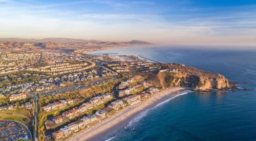 View of Dana Point, Calif. and Pacific Ocean