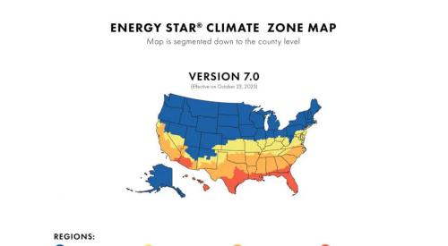 Energy Star 7.0 Climate Zone Map