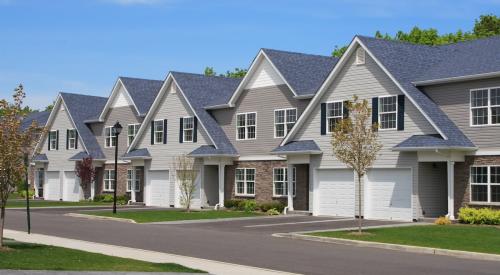 Row of townhomes