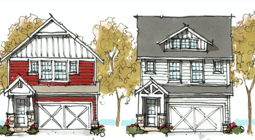 Elevation options for the Catie house plan by TK Design & Associates