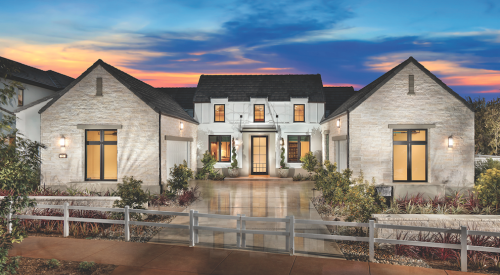 2019 Professional Builder Design Awards Gold Single-Family Production home exterior