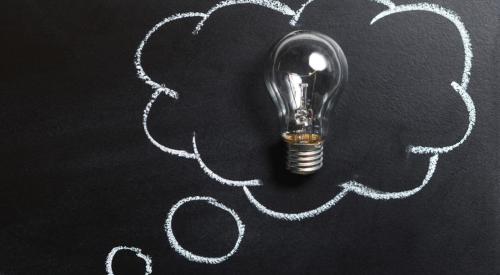 Light bulb for a bright, innovative idea 