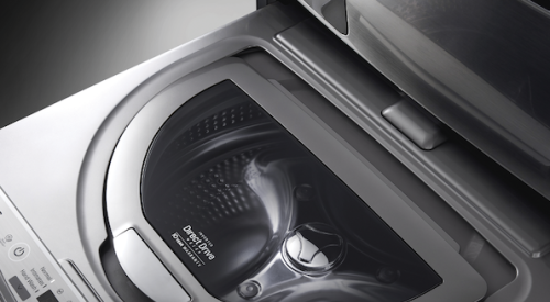 LG SideKick compact clothes washer for the laundry room