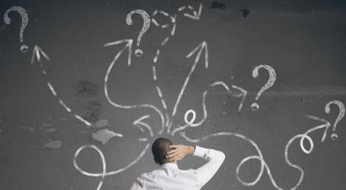 solve sales and marketing problem_identify problem_Man at chalkboard, scratching head (Photo: alphaspirit / 123RF)