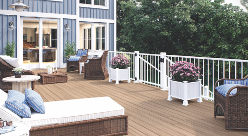 Deckorators Heritage line of composite decking now offers the Ciderhouse color