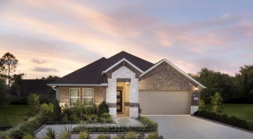 The 2,991-square-foot, 3-5 bedroom Oleander model at Meritage Homes' Pearland Place community in Pearland, Texas, just south of Houston. The model starts at $282,990.