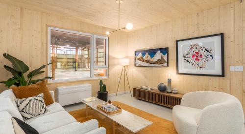 ModPro Living Room mass timber modular prototype