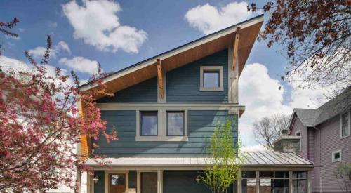 Designed by TBDA, the Right Sized passive house in Oak Park, Ill., is both LEED for Homes Platinum certified and Passive House U.S. certified.