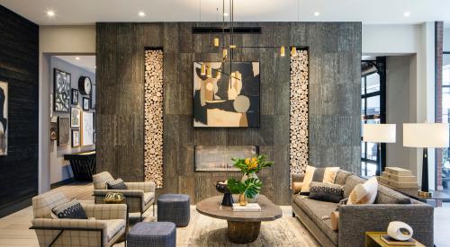 MCA interior design project Kilby resident lounge