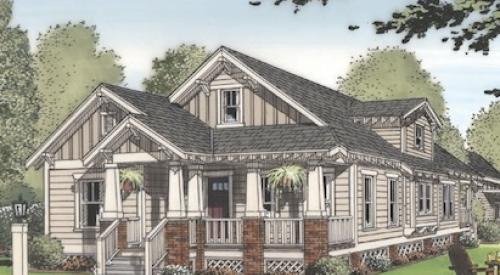 Rendering of a home exterior for a growing family