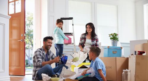 Latinx family moving into new house