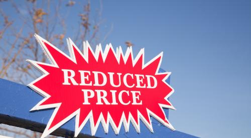 reduced price sign