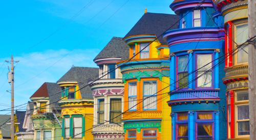 Colorful San Francisco homes
