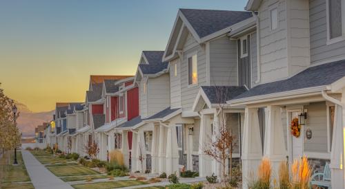 Row of townhomes