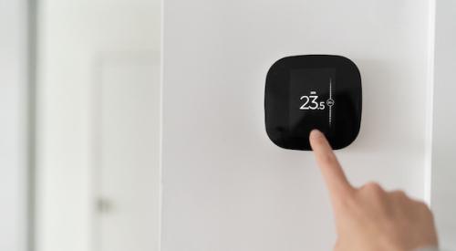 Smart home touchscreen thermostat