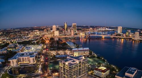 Aerial of Jacksonville, FL