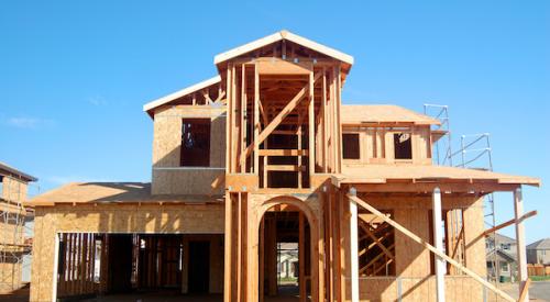 Single family home being built