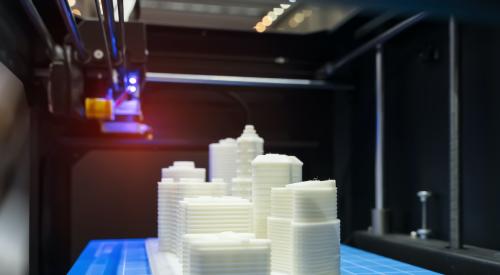 3D printed building model