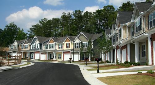 row of rental homes