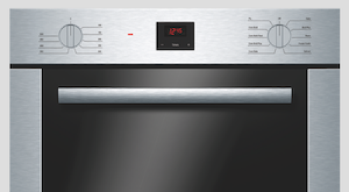 Front view of the Bosch compact oven.