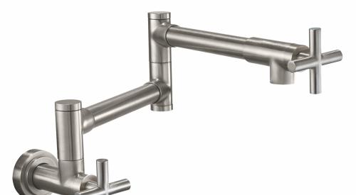 n an expansion of its Kitchen Collection, California Faucets’ new line of ergonomic pot fillers is inspired by Italian design and includes 37 customizable handle selections.
