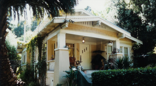 California bungalow front facade