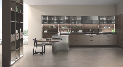 Ernestomeda's Soul kitchen cabinet range offers sleek, modern style