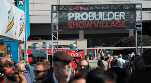 Pro Builder Show Village crowds at the International Builders' Show