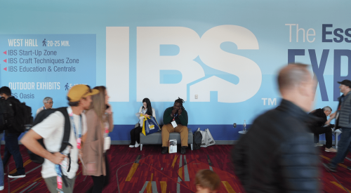 Attendees in the convention center at the International Builders' Show
