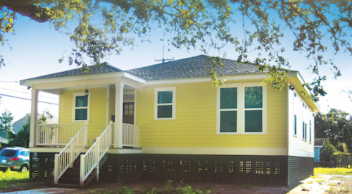 One of the 10 homes constructed as part of Project Home Again in New Orleans.